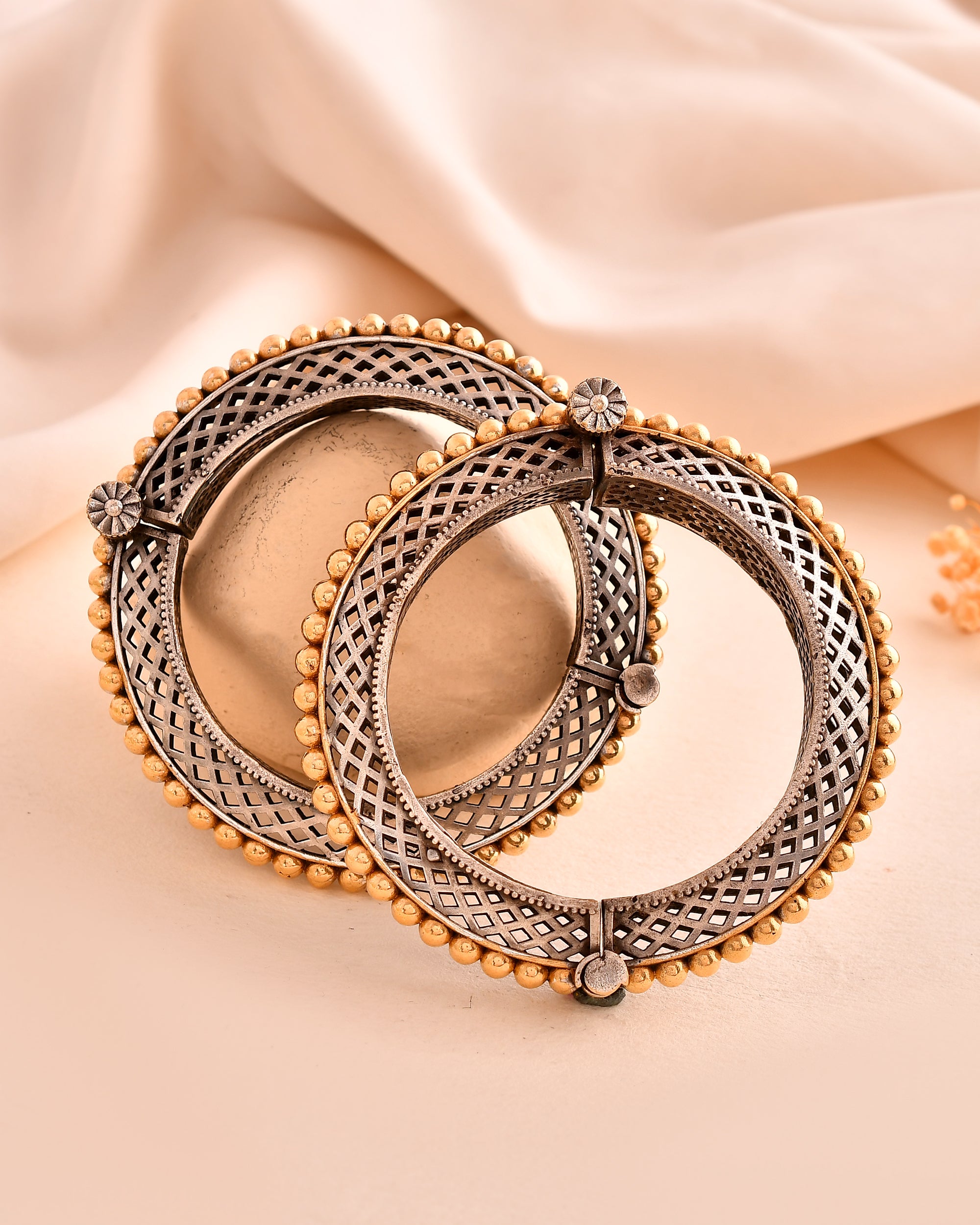 Golden Lattice Dandiya Bangles